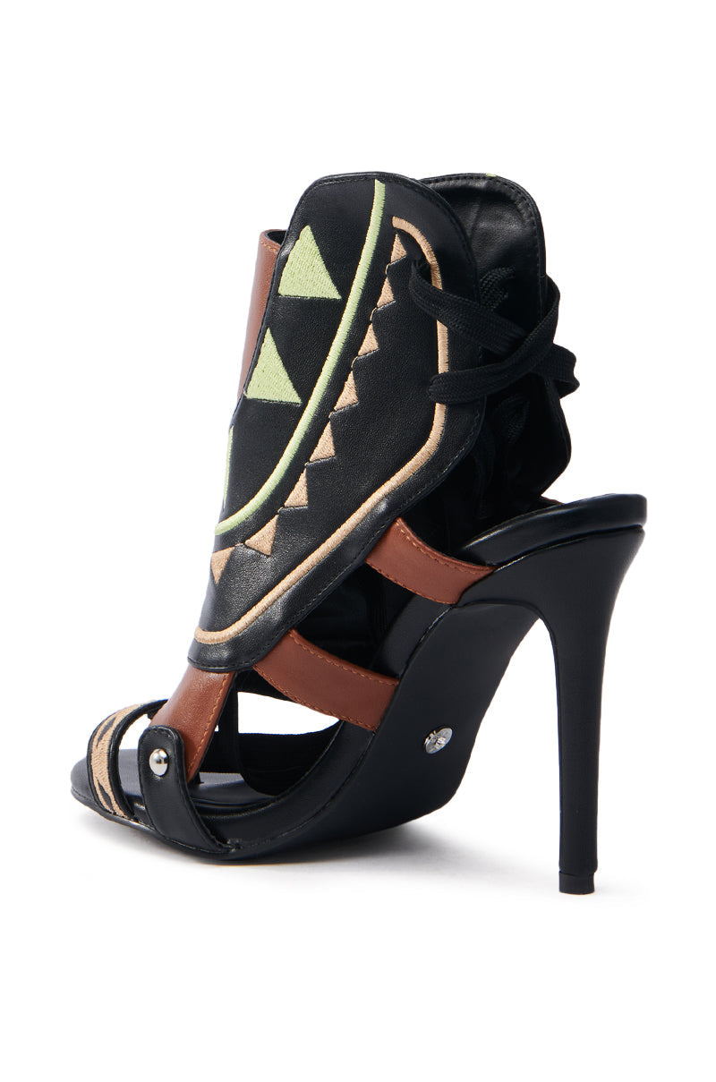 AZALEA WANG MERAKI BLACK AND BONE SANDAL