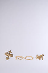 CROSS YOUR HEART RING SET