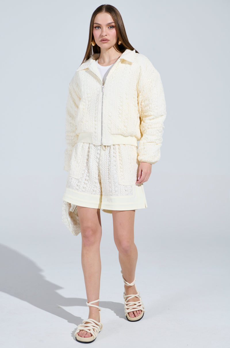 BROOKLYN CROCHET BOMBER