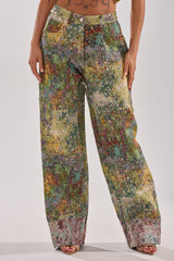 DEEP IN THE SEA BROCADE TROUSER