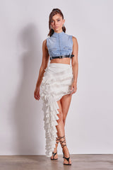 DANCE THE NIGHT AWAY RUFFLE SKIRT