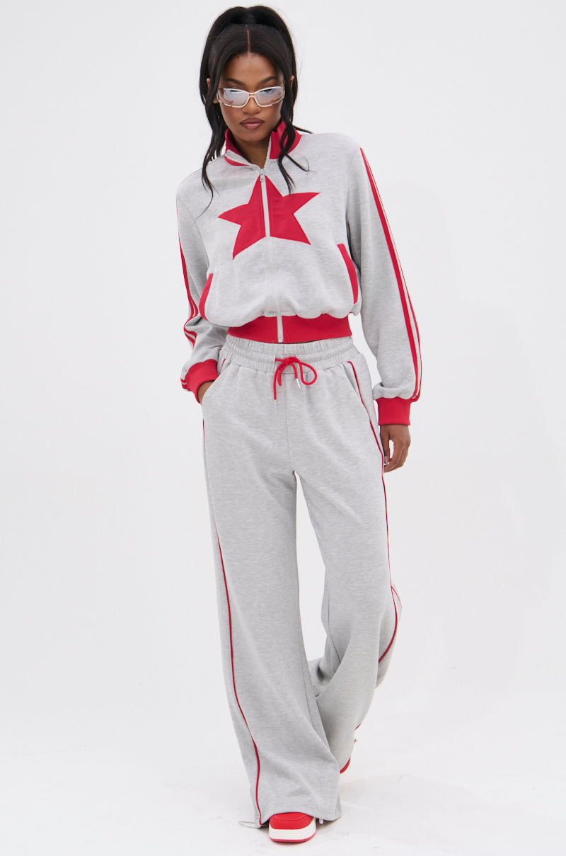 ALL STAR FULL ZIP MOCK NECK SWEATSHIRT