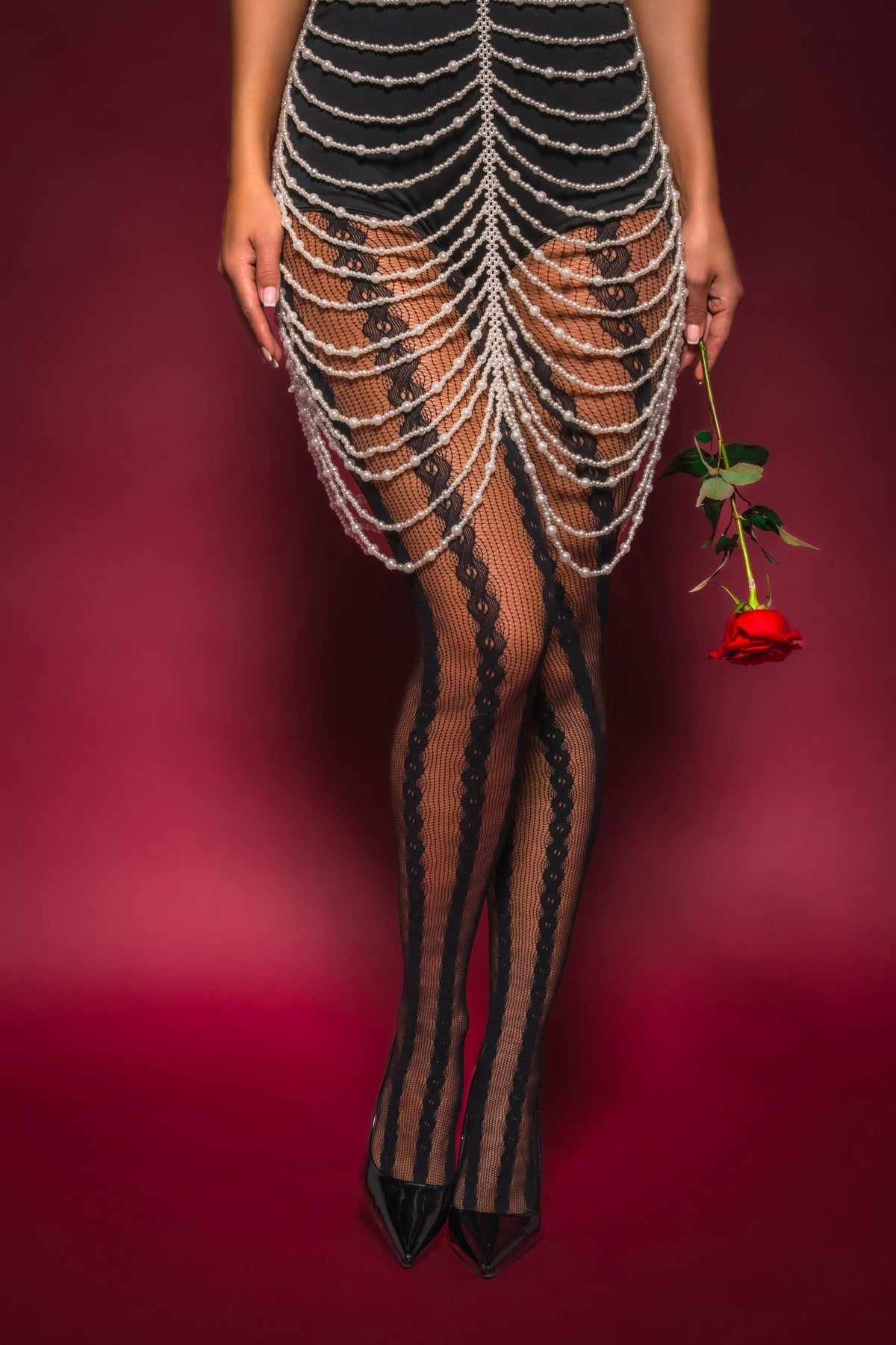 CABLE KNIT TIGHTS