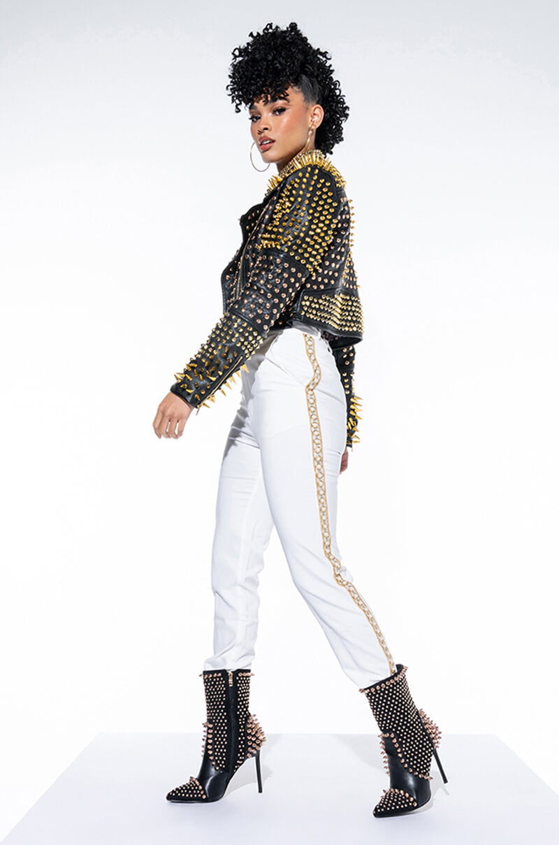 ALL ABOUT PEARLS HIGH RISE TROUSER
