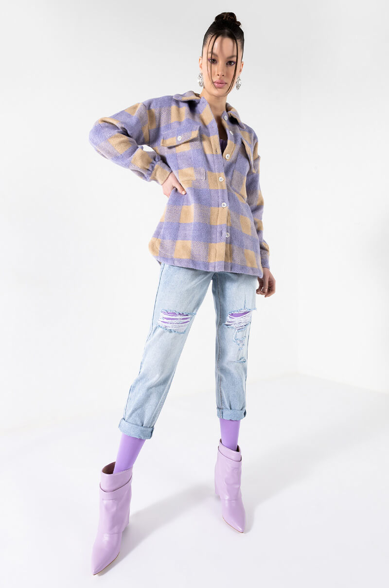 ARRIVEDERCI ACID WASH HIGH RISE DISTRESSED MOM JEANS