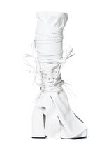 AZALEA WANG LENNOX STRAPPY SANDAL IN CREAM