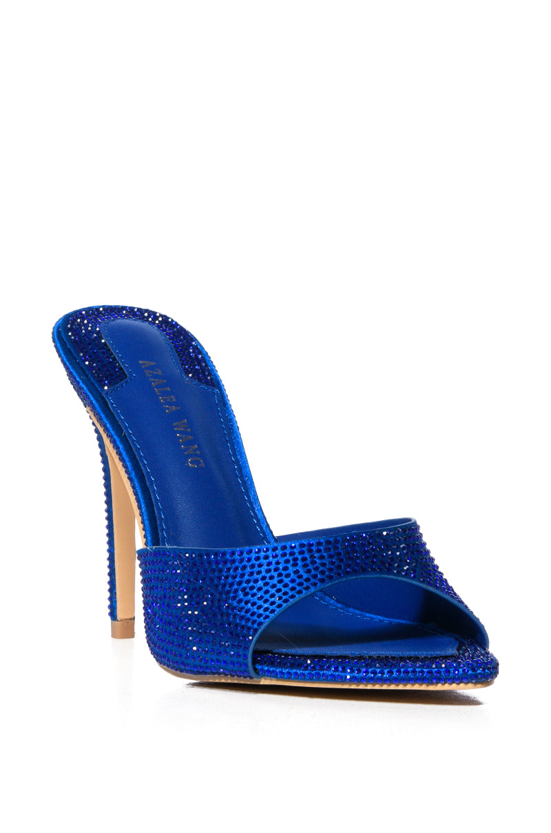 AZALEA WANG ALVAREZ BLUE EMBELLISHED SANDAL