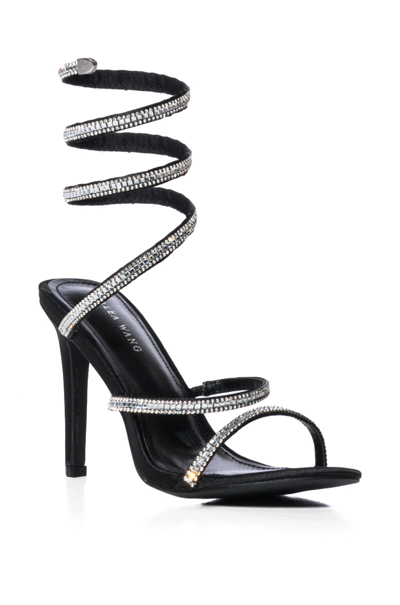 AZALEA WANG WRENLEY STILETTO SANDAL IN BLACK