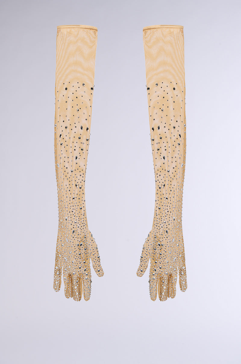BLING BABE RHINESTONE GLOVES