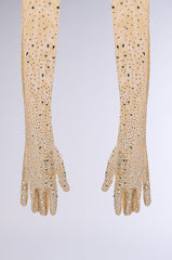 BLING BABE RHINESTONE GLOVES