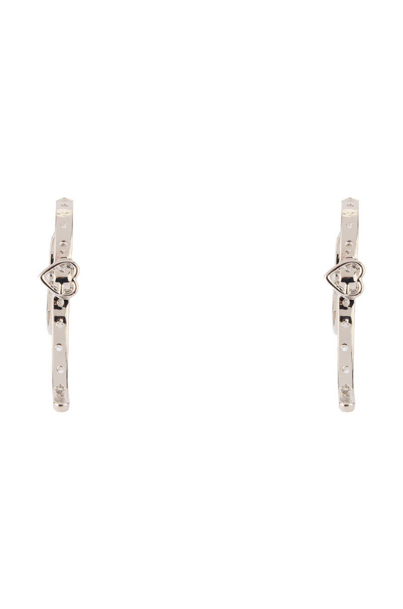 BUCKLE UP HOOP EARRING