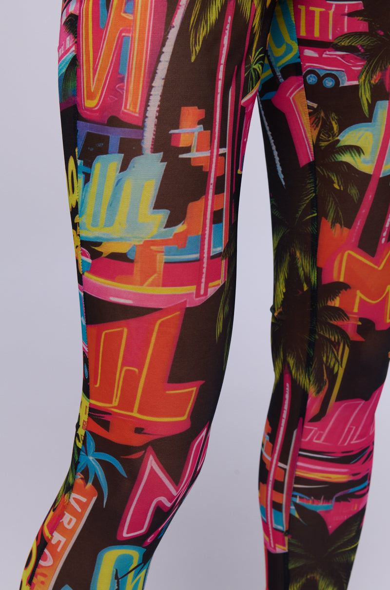 CALIFORNIA LOVE MESH HIGH WAIST LEGGING