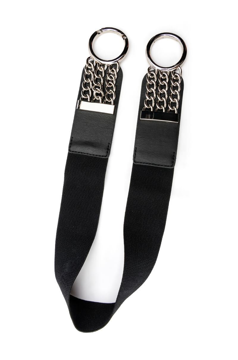 CELEBRATION CHAIN DETAIL STRETCH BELT