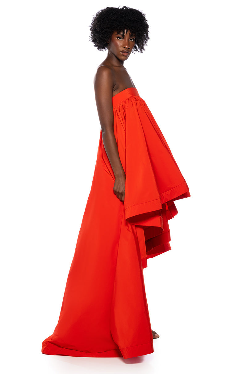 CLARA STRAPLESS HIGH LOW DRESS