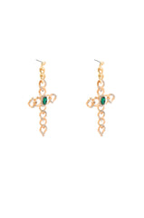 CROSS MY HEART EARRING