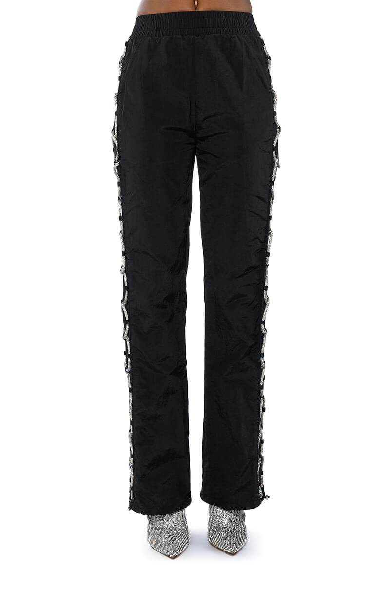 DIAMOND LACE UP TRACK PANT