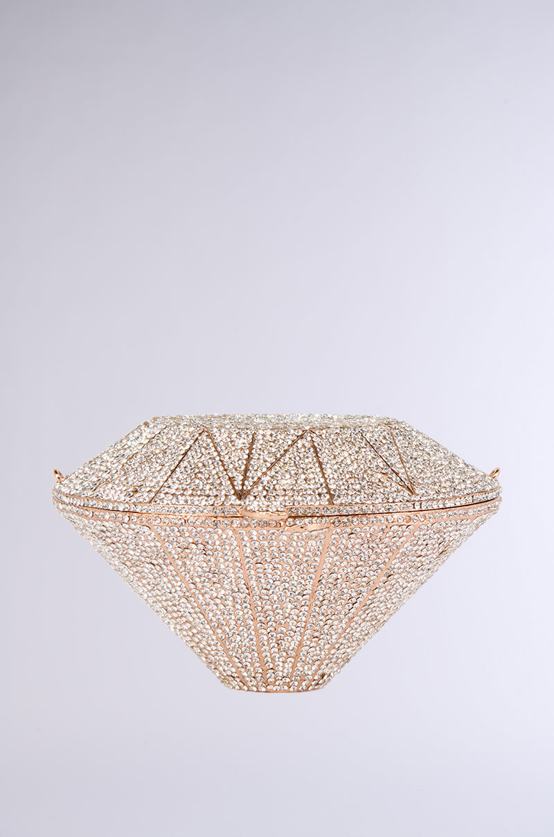 DIAMONDS FOREVER LUXE BLING CLUTCH
