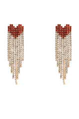 DIGITAL HEART EARRING IN GOLD