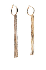 DRIPPIN CIRCLE DANGLE EARRING IN GOLD