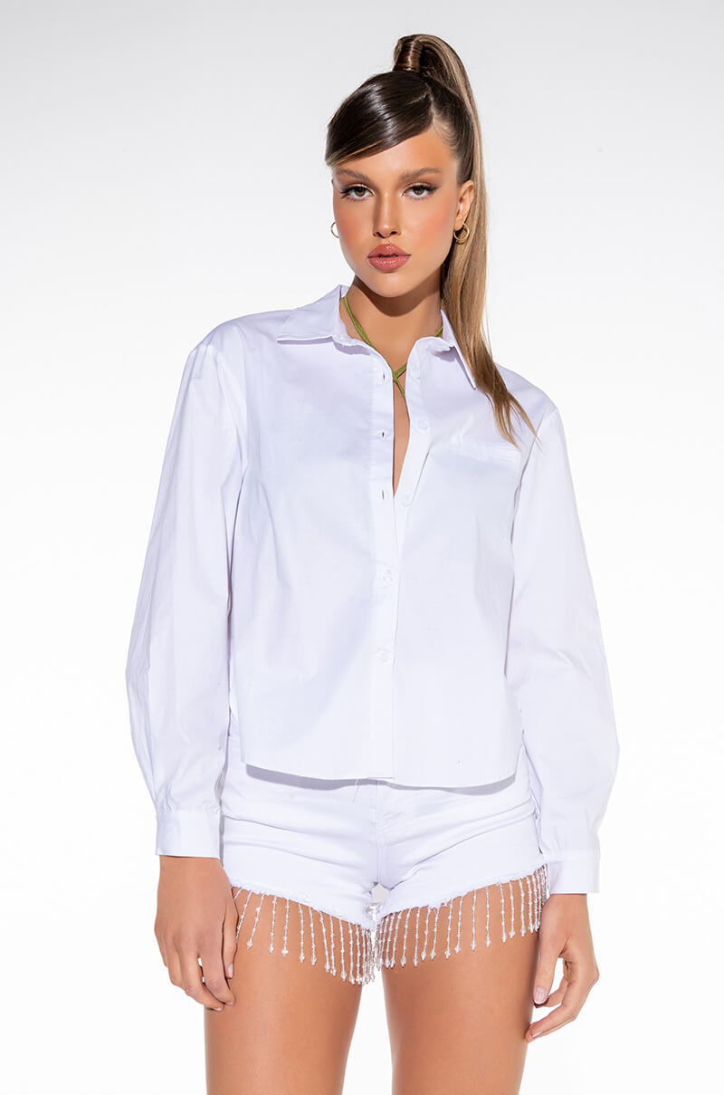EASY POPLIN EVERYDAY BLOUSE